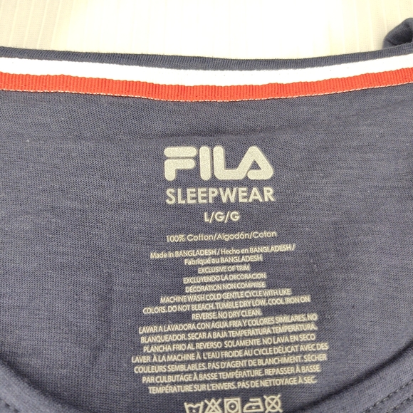Fila Men's Sleepwear Navy Blue Tank Top Size Large - Picture 3 of 7